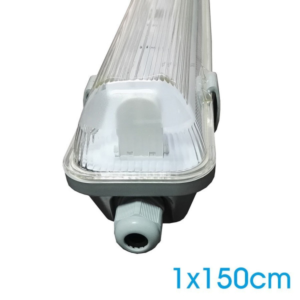 Boitier IP65 1M50 pour 1 tube LED