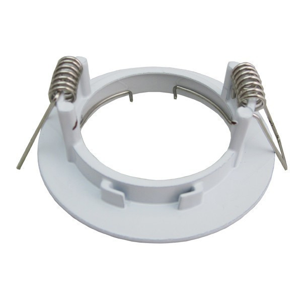 Support Spot Led Fixe Rond D77 Finition Blanc