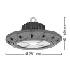 Gammelle industrielle HIGH BAY UFO 100W IP65