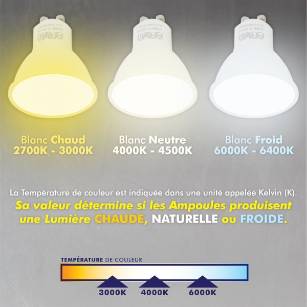 Ampoule LED GU5.3 MR16 5W Eq 40W