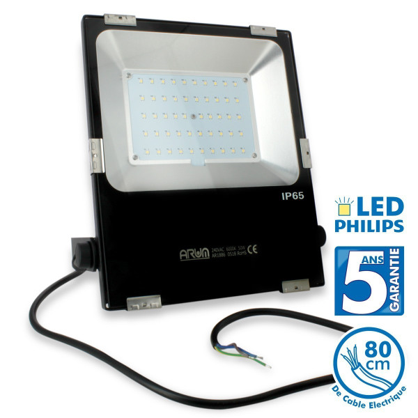 Projecteur LED PRO 50W 4000 Lumens Garantie 5 ans