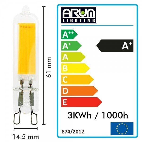 Ampoule LED G9 COB 3W Equivalent 30W