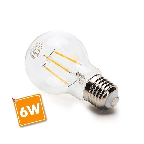 Ampoule LED E27 6W Filament Equiv 55W Blister