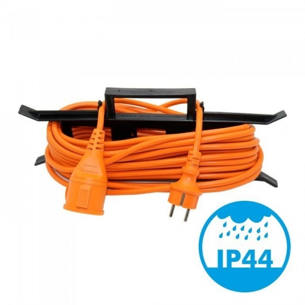 Rallonge électrique 15 mètres Orange IP44