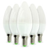 Lot de 5 Ampoules LED E14 6W Rendu 40W 420LM