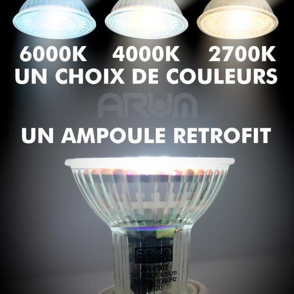 Ampoule LED GU10 5W PRO 420 Lm Equiv 50W