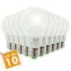 Lot de 10 Ampoules LED E27 9W eq 60W 806lm