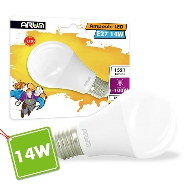 LVWIT 13W E27 Ampoule LED, Equivalent à Ampoule Incandescence 100W, 1521Lm  Lumière 6500K Blanc Froid, Ampoule basse consommation, Non réglable - Pack  de 6 unités : : Luminaires et Éclairage