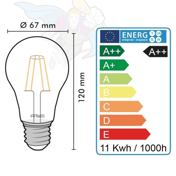 Ampoule LED E27 11W 1521 Lumens Eq 100W