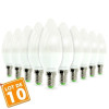 Lot de 10 Ampoules LED E14 6W Rendu 40W 420LM