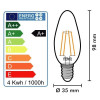 Ampoule LED E14 Filament 4w eq 40W