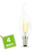 Ampoule Led Flamme E14 4W filament