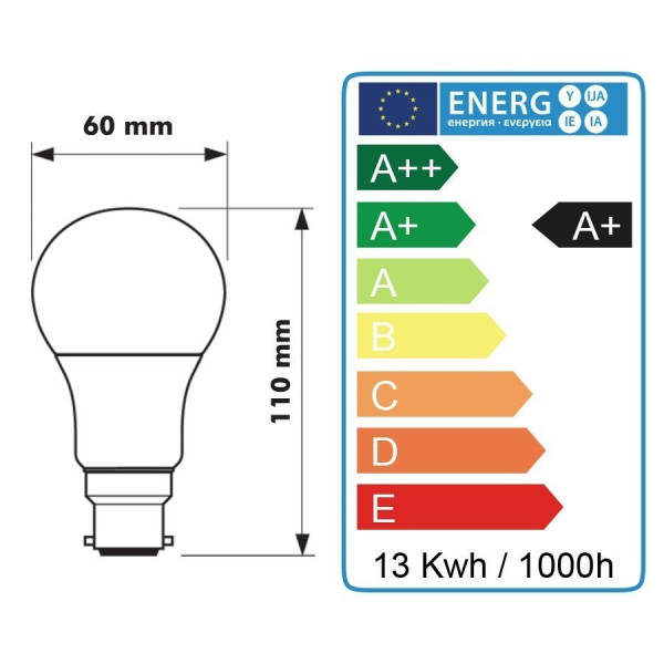 Ampoule LED CorePro B22 13W Eq 100W PHILIPS