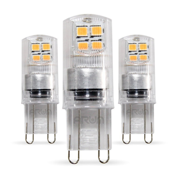 Lot de 3 Ampoules LED G9 1.9W Equivalent 20W