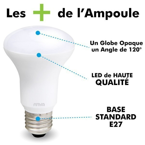 Ampoule LED E27 R63 9W BOX 765Lm
