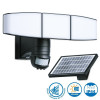 Projecteur LED solaire 3 têtes ELDORADO noir 1000 lumens