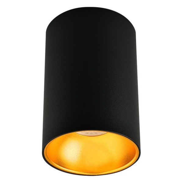 Spot LED en saillie noir éclairage plafond métal carré douille GU10  plafonnier