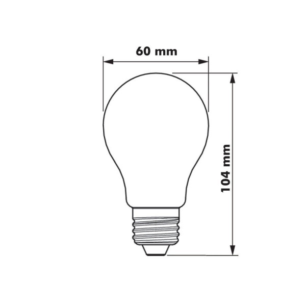 Ampoule LED PHILIPS MASTER Value E27 A60 filament 4W Ambrée Dimmable