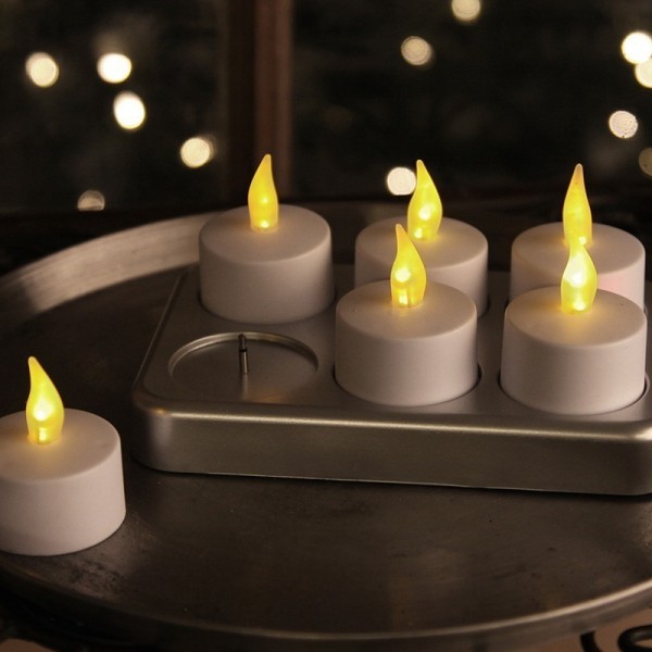 6 bougies à LED rechargeables