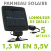 Projecteur solaire LED LITTLE ESTEBAN 400 Lumens Eq 35W