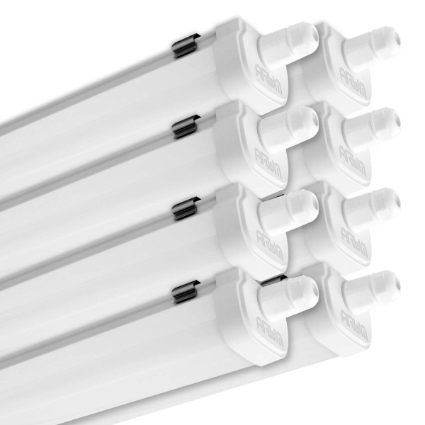 Kit de Réglette LED étanche Double pour Tubes T8 120cm IP65 (2