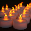 Lot de 24 Bougies à LED Blanc Chaud Effet Flamme