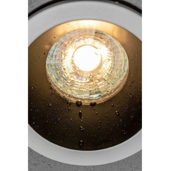Support Spot LED étanche IP54 Fixe Rond Blanc ELVA