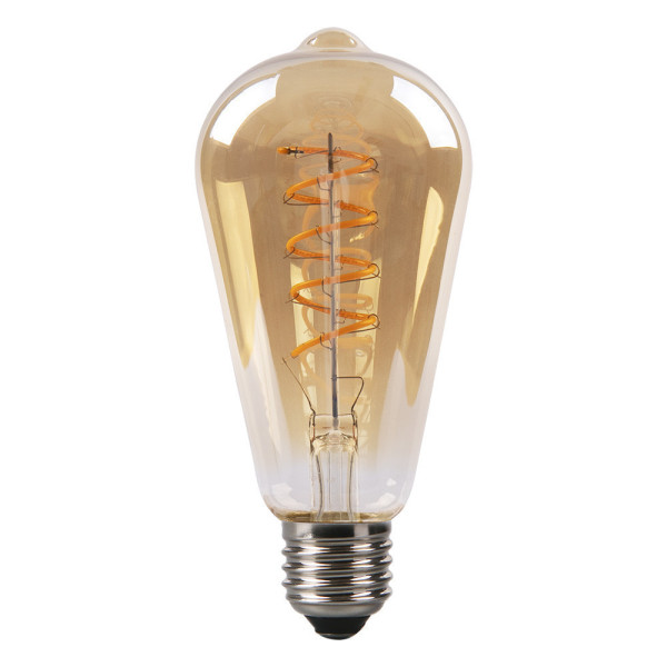 Ampoule LED E27 ST64 Ambrée 4W Filament Déco Vintage