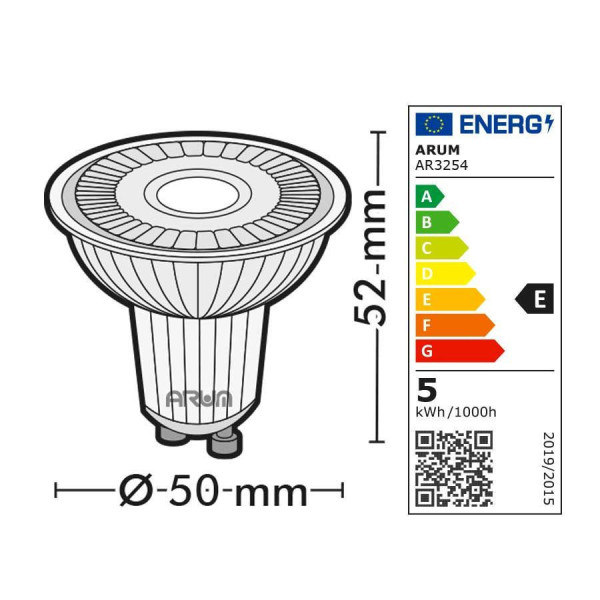 Ampoule LED GU10 Pro 5W 420 Lm Eq 50W